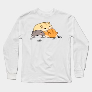 Snoozing Hamsters Long Sleeve T-Shirt